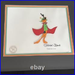 Original production cel of Daffy Duck as Duck Dodgers, Signed by Chuck Jones