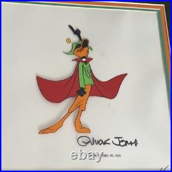 Original production cel of Daffy Duck as Duck Dodgers, Signed by Chuck Jones