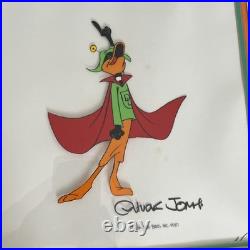 Original production cel of Daffy Duck as Duck Dodgers, Signed by Chuck Jones