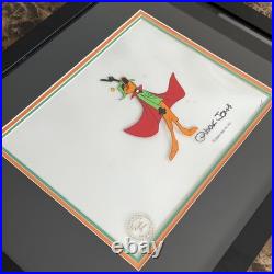 Original production cel of Daffy Duck as Duck Dodgers, Signed by Chuck Jones