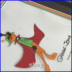 Original production cel of Daffy Duck as Duck Dodgers, Signed by Chuck Jones