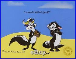 PEPE LE PEW and KITTY Limited Edition Cel 0f 185 /200 Signed by Chuck Jones
