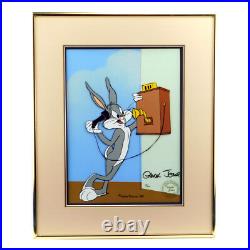 PHONEY BUNNY Chuck Jones Cel 1984 Signed Limited Edition Bugs Cell Art