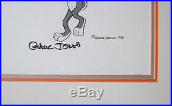 Panic Bugs Bunny 1980 Original Production Cel Signed Chuck Jones
