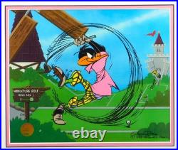 Par None Chuck Jones Cel Daffy Duck-Signed Limited Edition Golf Art
