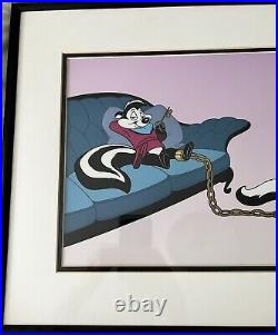 Pepe Le Pew Cel Unchain My Heart Mel Blanc SIGNED Art RARE! Cell Sale! 2k Value