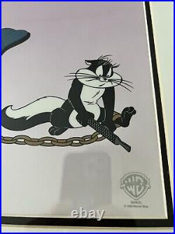 Pepe Le Pew Cel Unchain My Heart Mel Blanc Signed Limited Ed Art RARE! Cell WB
