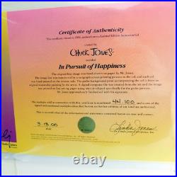 Pepe Le Pew Chuck Jones Signed Cel Limited Edition Looney Tunes Art