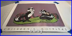 Pepe Le Pew Collectible Chuck Jones Hand Signed Numbered Print 1992 HTF Rare