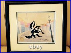 Pepe Le Pew & Kitty SHE IS SHY CHUCK JONES Limited Edition Signed Cel