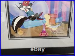 Pepe Le Pew Ltd Edition Signed Cel By Chuck Jones #77/200 GUC Pepe Le Pew Ltd Edition Signed Cel By Chuck Jones #77/200 GUC