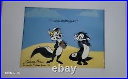 Pepe Le Pew & Penelope Limited Edition Cel Signed by Chuck Jones 12/200