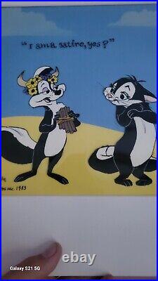 Pepe Le Pew & Penelope Limited Edition Cel Signed by Chuck Jones 12/200
