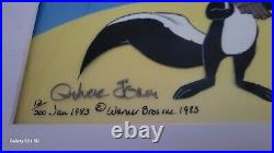 Pepe Le Pew & Penelope Limited Edition Cel Signed by Chuck Jones 12/200