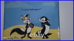Pepe Le Pew & Penelope Limited Edition Cel Signed by Chuck Jones 12/200