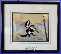 Pepe & Penelope She is Shy Limited Edition Signed Cel By Chuck Jones 5/500 Pepe & Penelope She is Shy Limited Edition Signed Cel By Chuck Jones 5/500