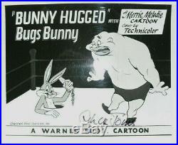 Photo signed by CHUCK JONES, with COA, 8x10, Bugs Bunny, Warner Bros