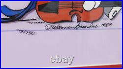 QUINTET Bugs Bunny Chuck Jones Signed Musician Orchestra Cel Art Limited Edition