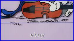 QUINTET Bugs Bunny Chuck Jones Signed Musician Orchestra Cel Art Limited Edition