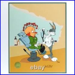 RABBIT OF SEVILLE III Chuck Jones Signed Cel Bugs Bunny Elmer Cell Art