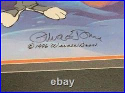 RARE Bugs Bunny Daffy Duck Trick or Treat LE Signed Chuck Jones HALLOWEEN Cell