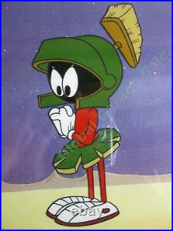 RARE Marvin the Martian Chuck Jones Animation Production Cel Earth Sign COA NR