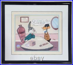 RARE Warner Bros CHUCK JONES Cel BUGS BUNNY DENTIST & DAFFY DUCK COA #344/500