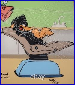 RARE Warner Bros CHUCK JONES Cel BUGS BUNNY Dentist DAFFY DUCK Comfort #344/500