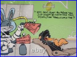 RARE Warner Bros CHUCK JONES Cel BUGS BUNNY Dentist DAFFY DUCK Comfort #344/500