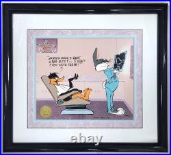 RARE Warner Bros CHUCK JONES Cel BUGS BUNNY Dentist DAFFY Duck BAD BITE #344/500