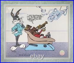 RARE Warner Bros Cel BUGS BUNNY Dentist EARTHLING 1994 AP CHUCK JONES 344/500