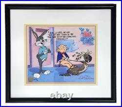 RARE Warner Bros HOUND'S TOOTH Cel BUGS BUNNY PORKY PIG Signed CHUCK JONES 44/50 RARE Warner Bros HOUND'S TOOTH Cel BUGS BUNNY PORKY PIG Signed CHUCK JONES 44/50
