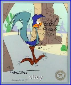 ROAD RUNNER Chuck Jones Cel Signed Limited Edition Looney Tunes Art Cell