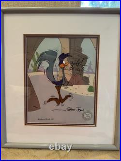 ROAD RUNNER Chuck Jones Cel Signed Limited Edition Looney Tunes Art Cell