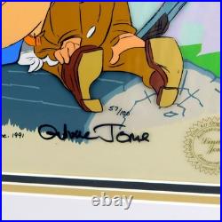 Rabbit Seasoning Bugs Bunny Cel Chuck Jones Signed Elmer Fudd Cell Art
