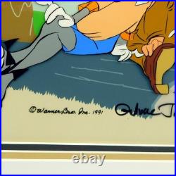 Rabbit Seasoning Bugs Bunny Cel Chuck Jones Signed Elmer Fudd Cell Art
