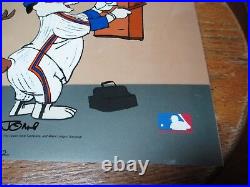 Ralph Wolf & Sam Sheepdog Chuck Jones MLB Cel NY Mets & Reds