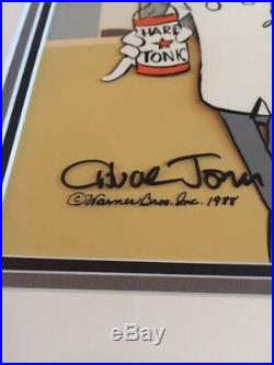 Rare Chuck Jones Hand Signed Animation Cel Rabbit of Seville