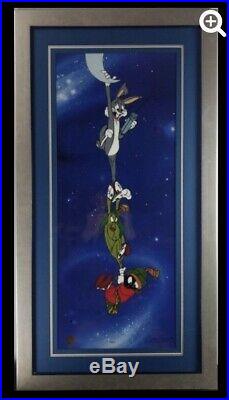 Rare HareDevil Hare Cel Signed by Chuck Jones LE 109/500 With Bugs, Marvin, K-9