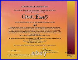 Rare K-9 Chuck Jones Signed Looney Tunes LIMITED Print 67/120 COA