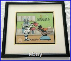 Rare Limited Edition Bugs Bunny/ Daffy Duck Animation Cel Signed by Chuck Jones