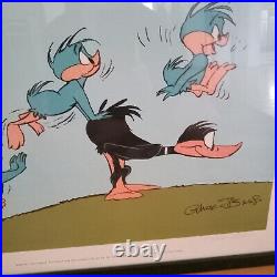 Rare Vtg Chuck Jones Signed Artwork Daffy Duck Warner Bros for Children's Center