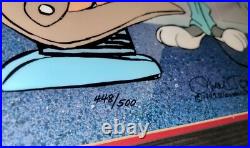 Rare Warner Bros Cel Bugs Bunny Porky Pig What A Mouthful Chuck Jones Signed
