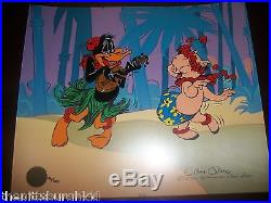 Rare Wb Signed Chuck Jones Limited Edition Cel Hula-lei-lei Only 100 Made Sweet