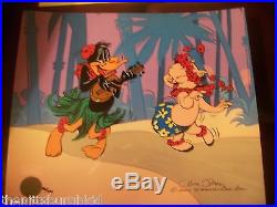 Rare Wb Signed Chuck Jones Limited Edition Cel Hula-lei-lei Only 100 Made Sweet