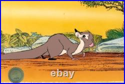 Rikki Tikki Tavi Chuck Jones Signed 1975 Original Production Cel COA n Seal 862