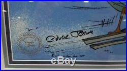 Road Runner Cel Warner Bros Rare Chuck Jones Signed Wile E Coyote Skiing 109/750