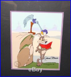 Road Runner & Wile Coyote Recipes LE Hand Painted Cel Signed By Chuck Jones
