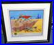 Road Runner Wile E. CoyoteAcme Harpoon Gun Animation Art Cel Signed Chuck Jones