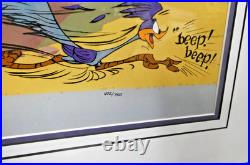 Road Runner Wile E. CoyoteAcme Harpoon Gun Animation Art Cel Signed Chuck Jones